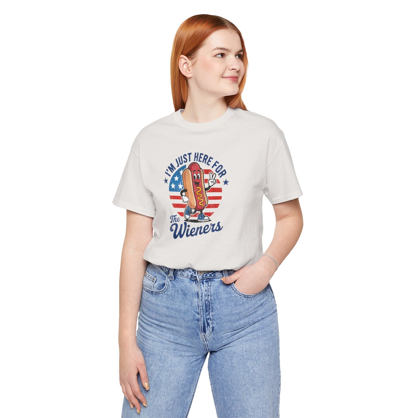 Fun Hot Dog Graphic Tee, Casual Summer Shirt, Family BBQ Outfit, July 4th Celebration Top, Foodie Gift, Unisex T-Shirt