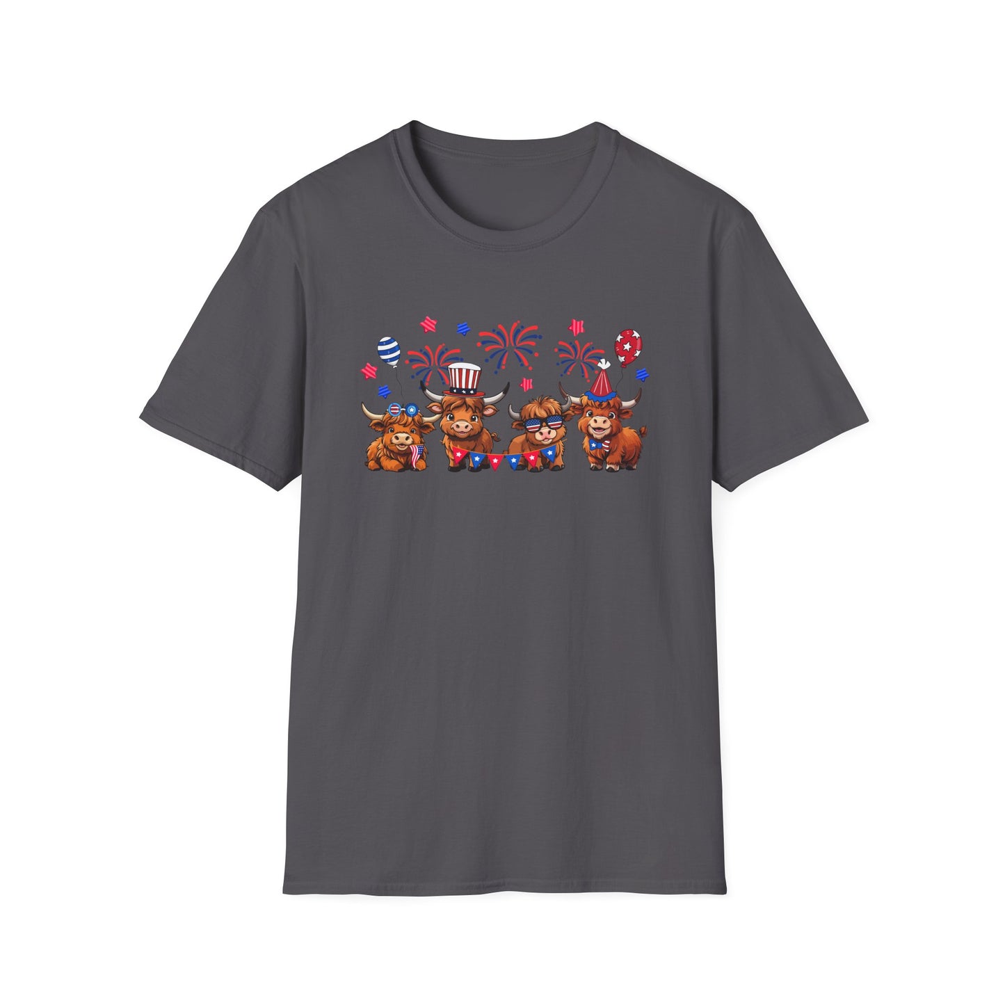 Festive Graphic T-Shirt, Independence Day Shirt, Casual Summer Style, Unisex Tee, Holiday Celebration Wear, Fireworks Design