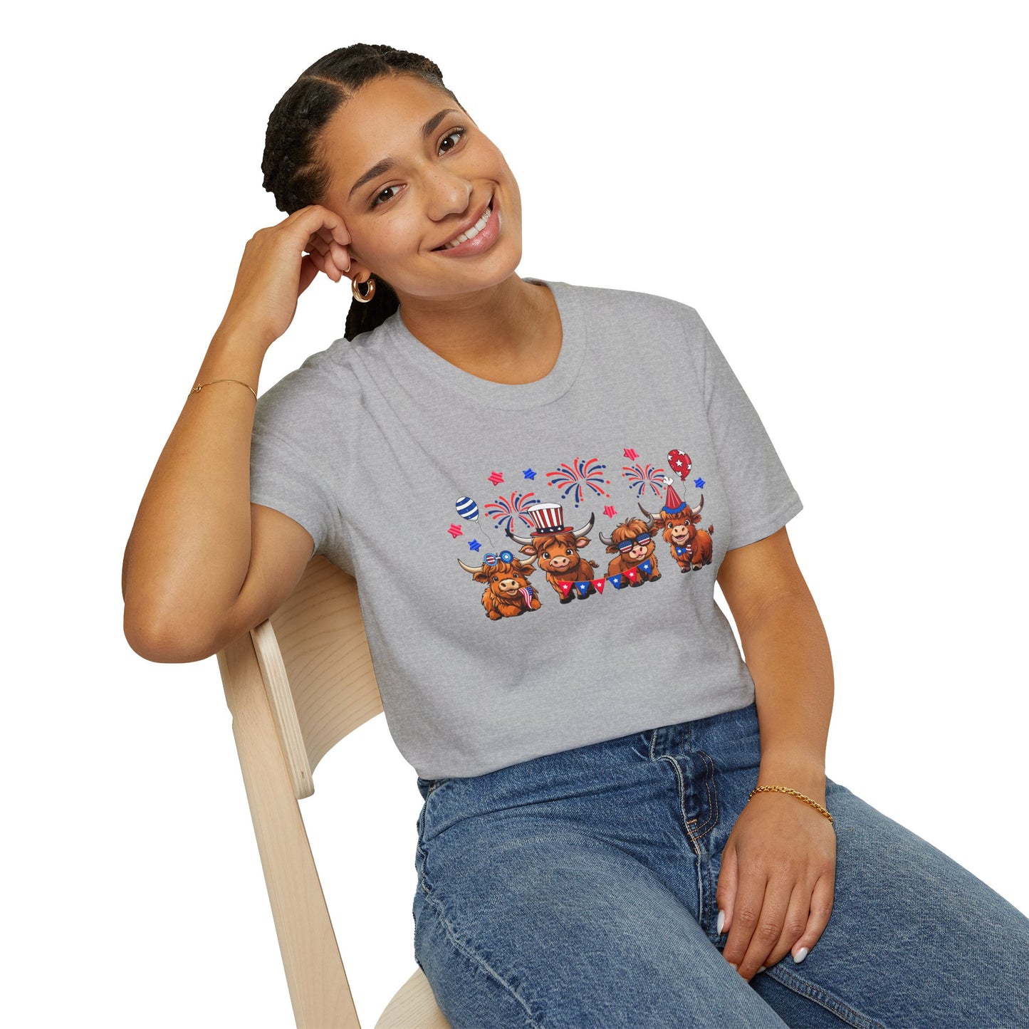 Festive Graphic T-Shirt, Independence Day Shirt, Casual Summer Style, Unisex Tee, Holiday Celebration Wear, Fireworks Design