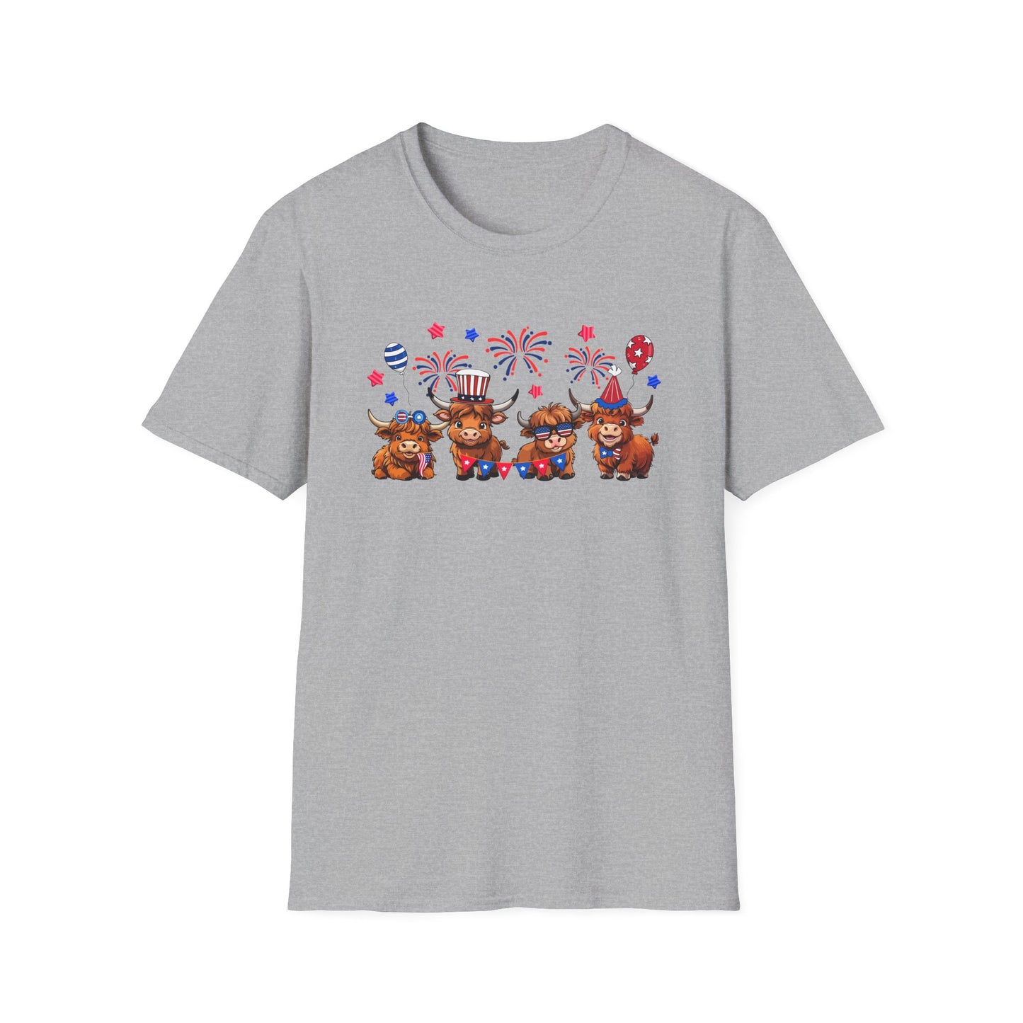 Festive Graphic T-Shirt, Independence Day Shirt, Casual Summer Style, Unisex Tee, Holiday Celebration Wear, Fireworks Design
