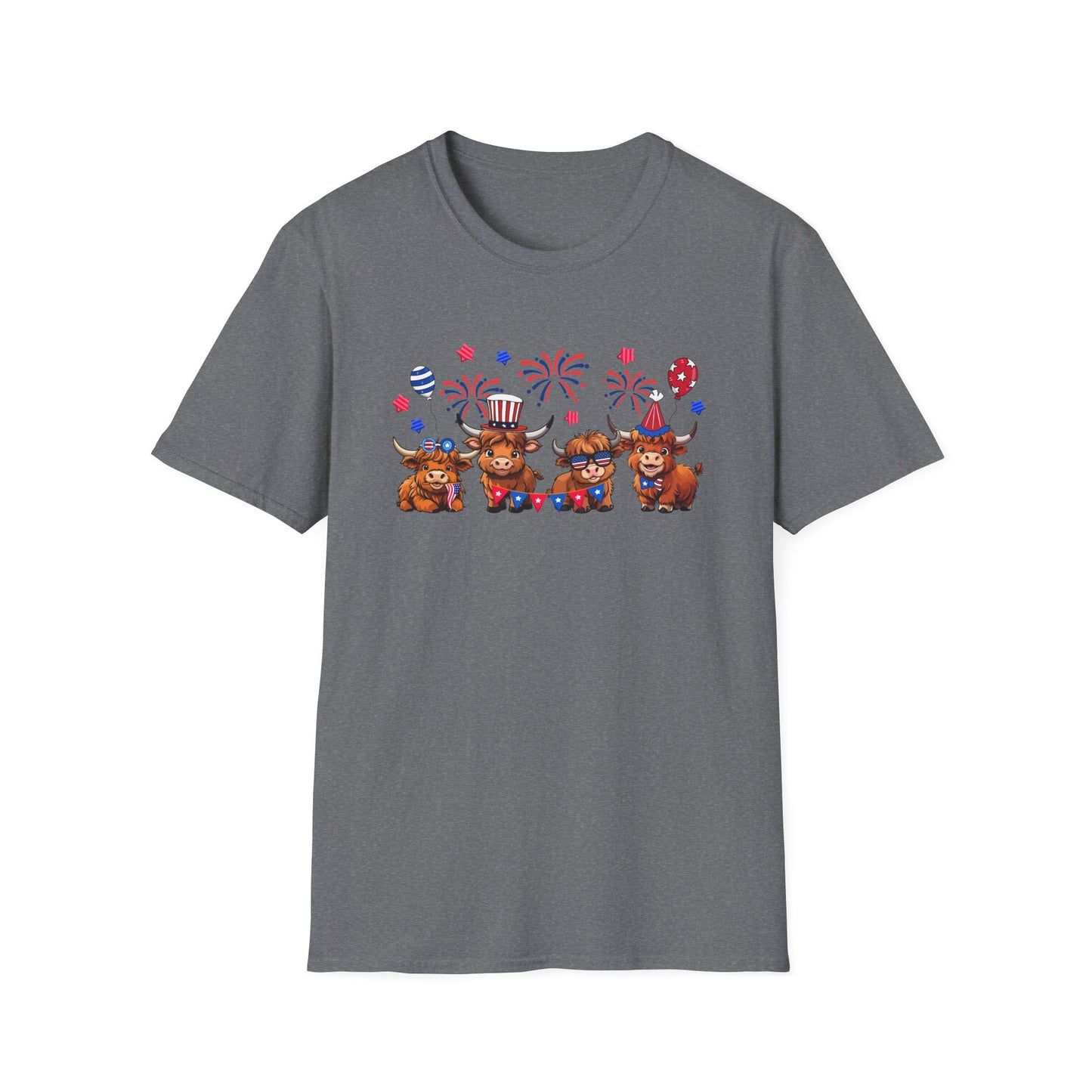 Festive Graphic T-Shirt, Independence Day Shirt, Casual Summer Style, Unisex Tee, Holiday Celebration Wear, Fireworks Design